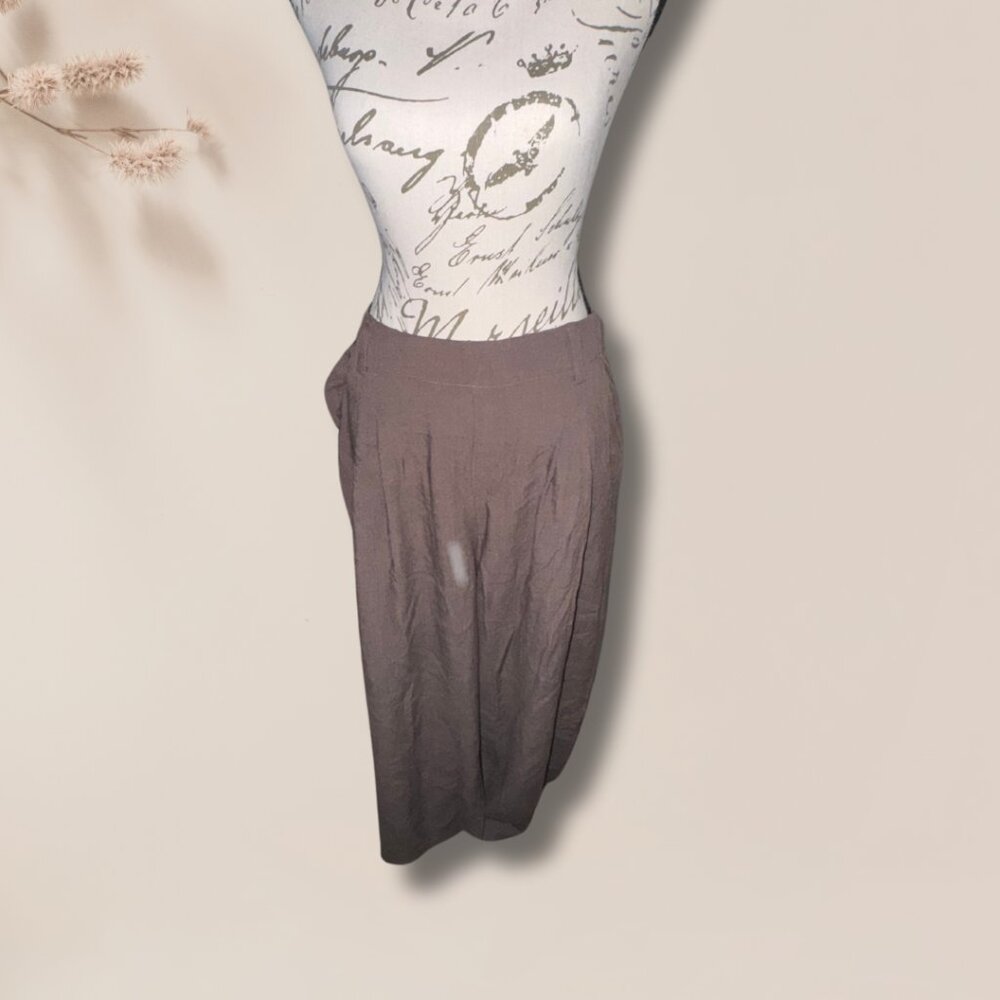 Halara Linen Blend Brown Trousers - Size L